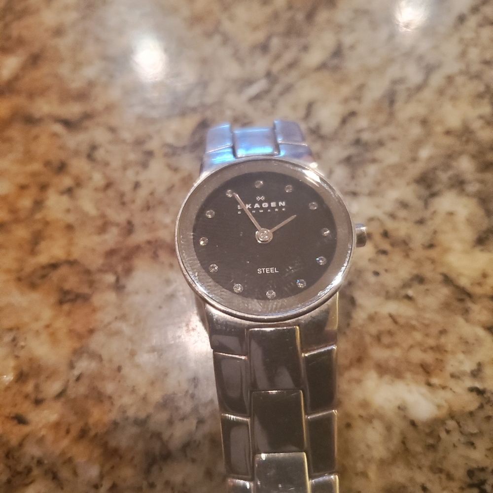 Petite diamond Skaagen watch